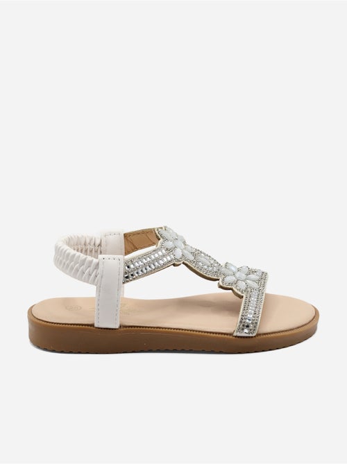 Sandales à détail strass - Doremi - Kiabi