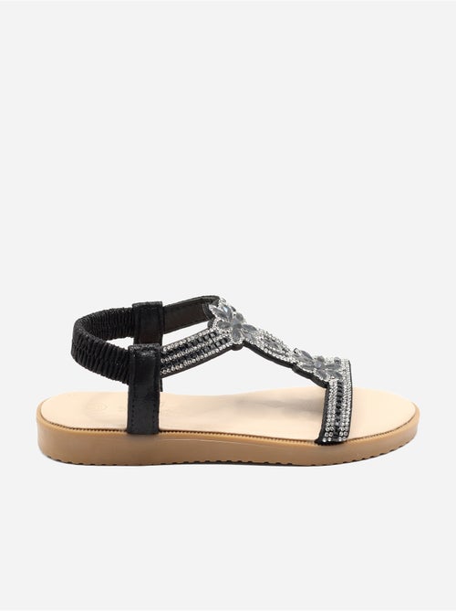 Sandales à détail strass - Doremi - Kiabi