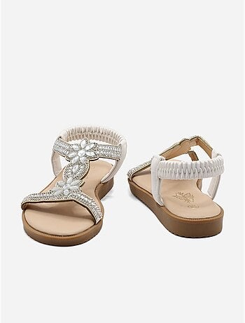 Sandales à détail strass