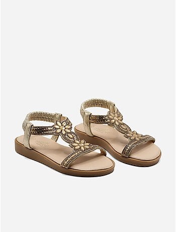 Sandales à détail strass