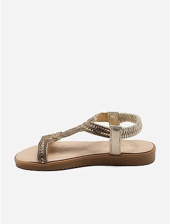 Sandales à détail strass