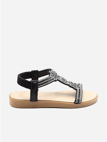 Sandales à détail strass
