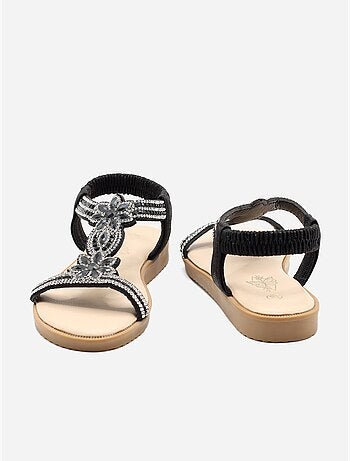 Sandales à détail strass