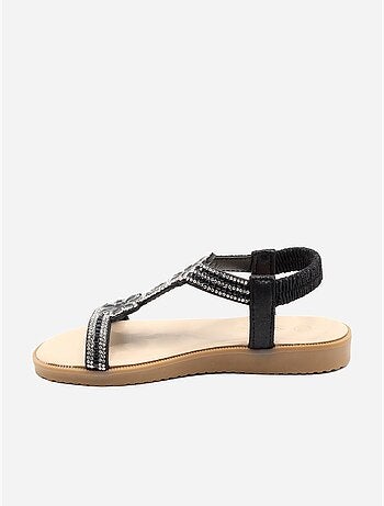 Sandales à détail strass