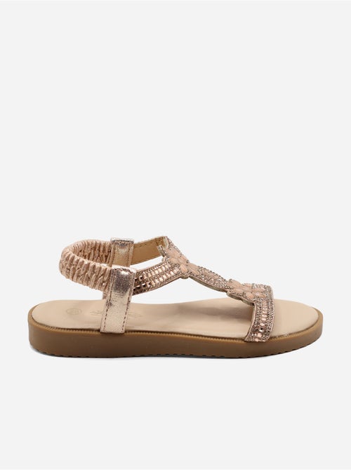 Sandales à détail strass - Kiabi