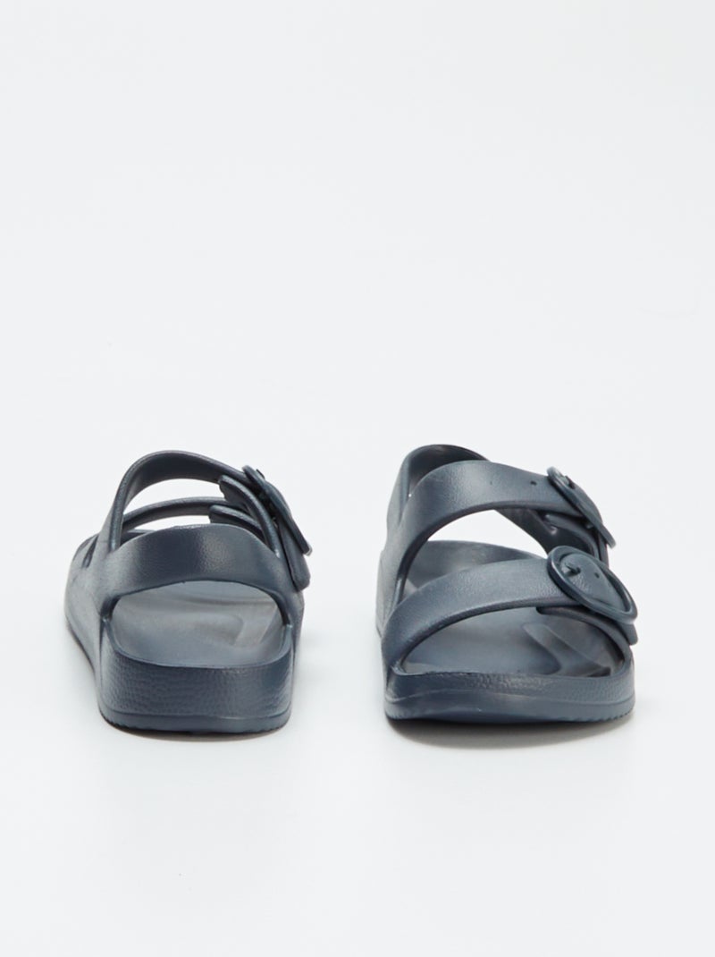 Sandales à double bride BLEU - Kiabi