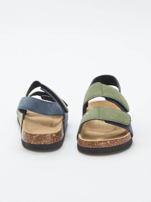 Sandales à double lanière à scratch - Kiabi