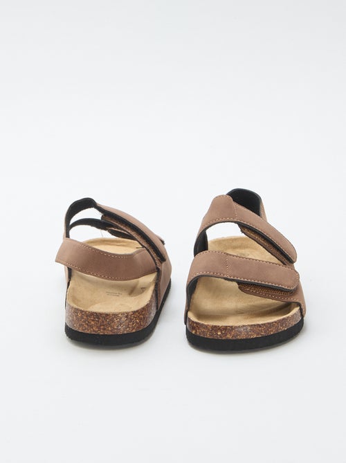 Sandales à double lanière à scratch - Kiabi