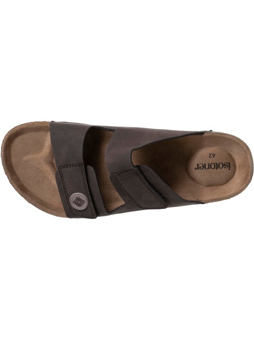 Sandales à doubles bride scratch, semelle intérieur patch talon ultra confortables  Isotoner - Kiabi