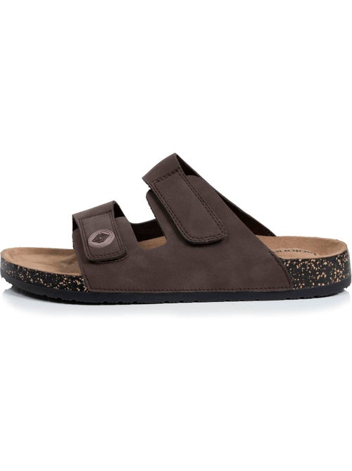Sandales à doubles bride scratch, semelle intérieur patch talon ultra confortables  Isotoner - Kiabi
