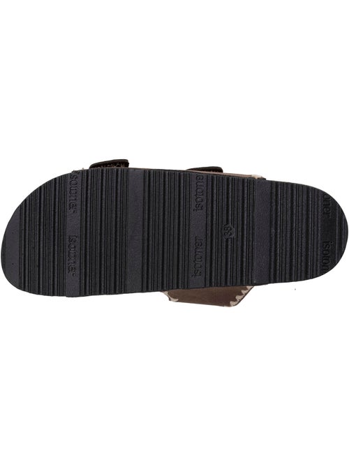 Sandales à doubles bride, semelle intérieur patch talon ultra confortables  Isotoner - Kiabi