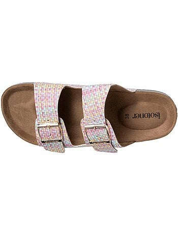 Sandales à doubles brides ultra confortables Isotoner