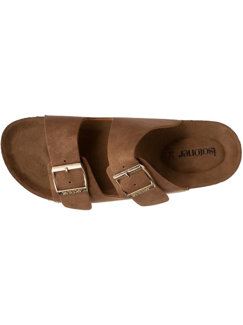 Sandales à doubles brides ultra confortables  Isotoner Camel - Kiabi