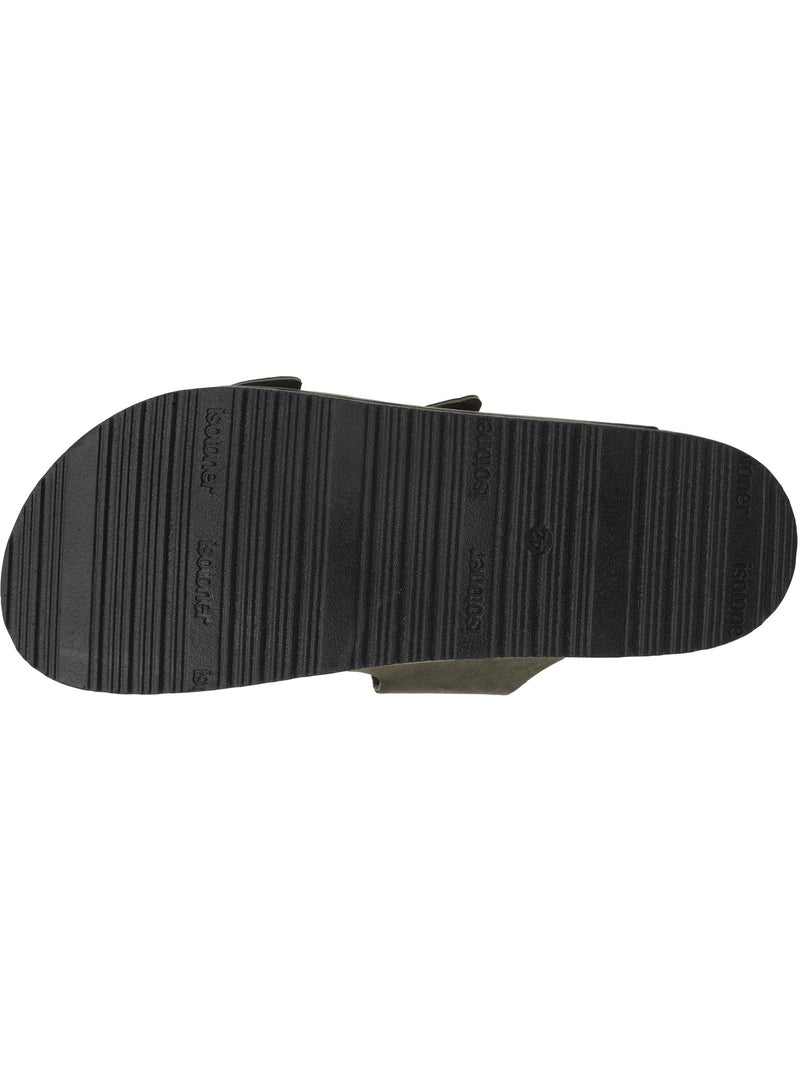 Sandales à doubles brides ultra confortables  isotoner Kaki - Kiabi