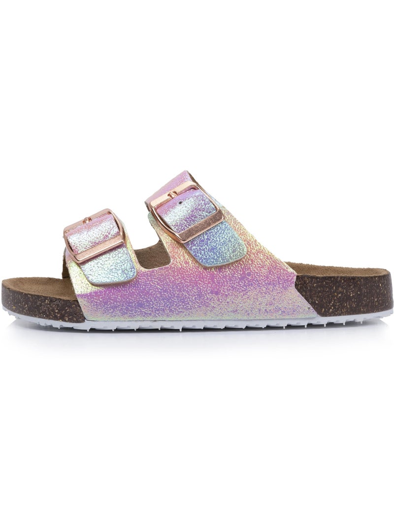 Sandales à doubles brides ultra confortables  isotoner Rose/Multicolore - Kiabi