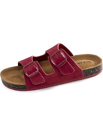 Sandales à doubles brides ultra confortables, semelle intérieure cuir