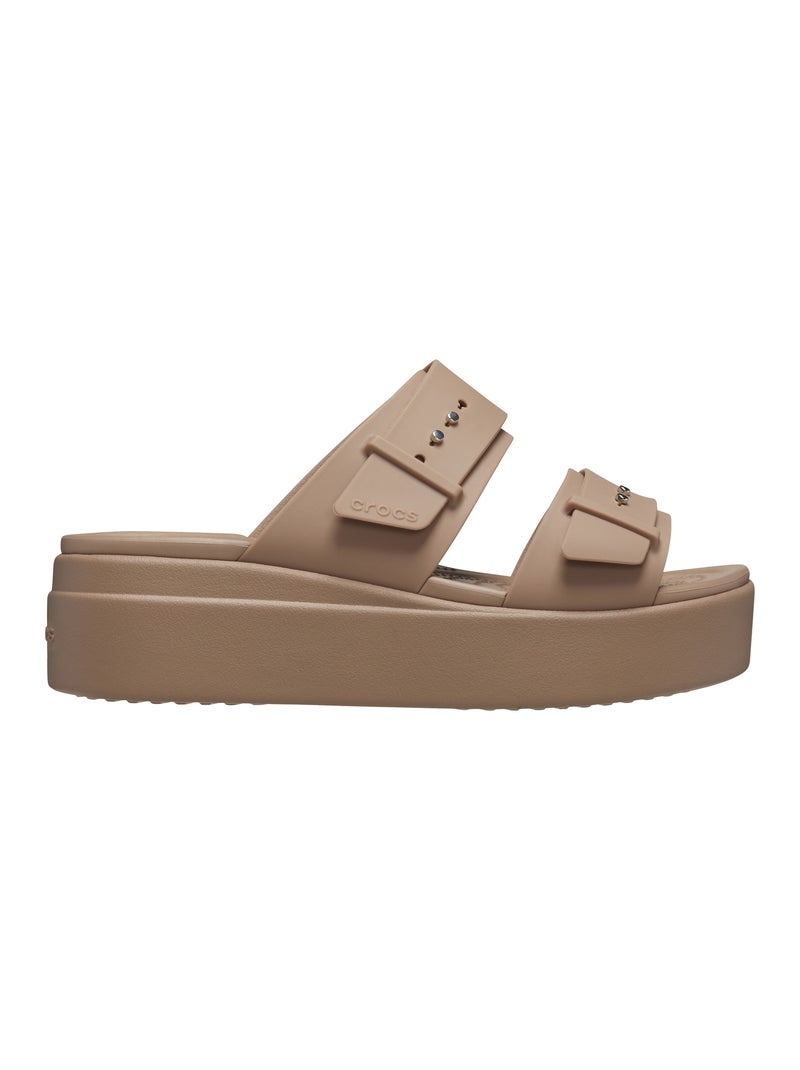 Sandales à Enfiler Crocs Brooklyn Buckle Marron - Kiabi