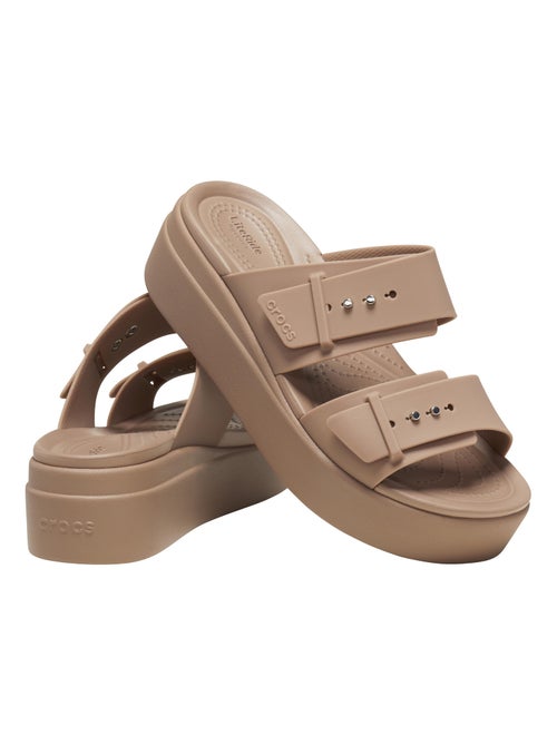 Sandales à Enfiler Crocs Brooklyn Buckle - Kiabi