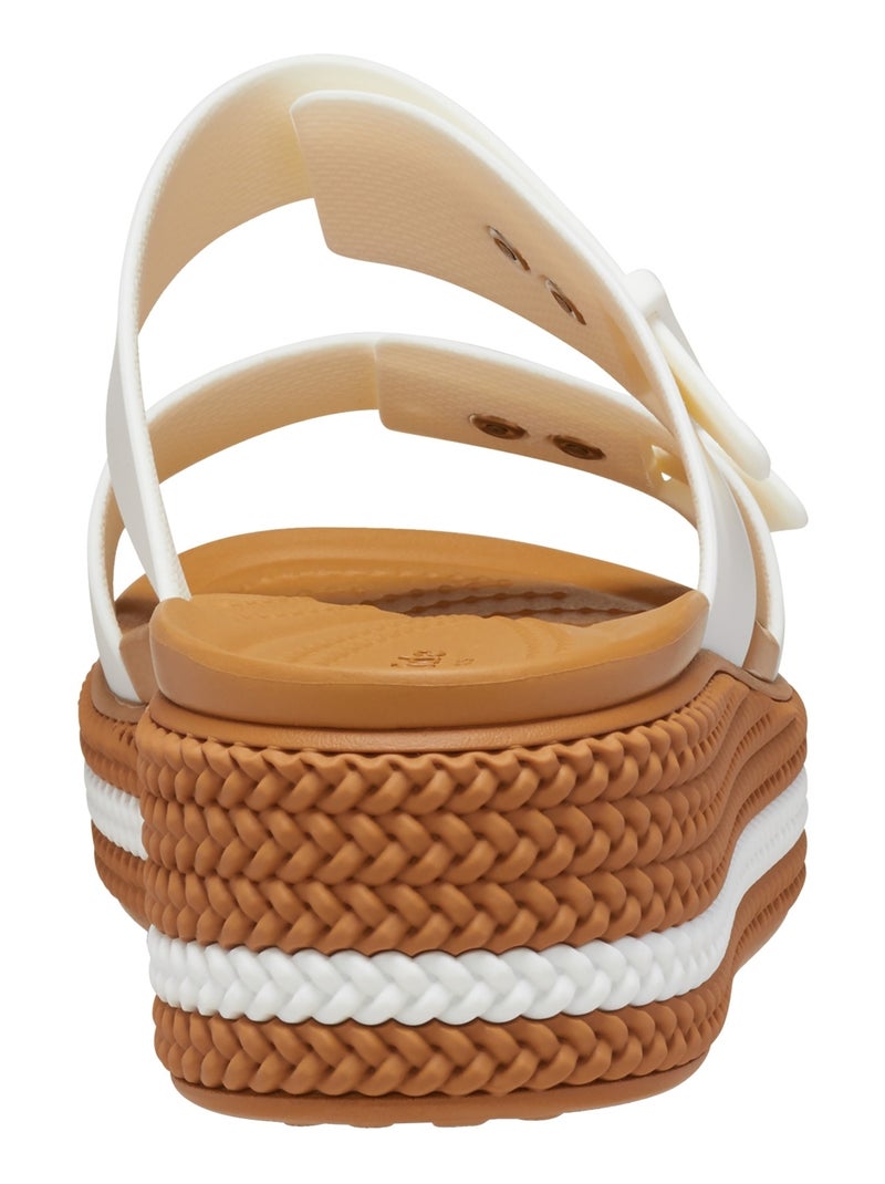 Sandales à Enfiler Crocs Brooklyn Woven Buckle Blanc - Kiabi