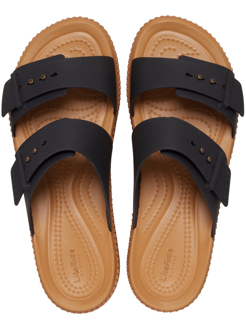 Sandales à Enfiler Crocs Brooklyn Woven Buckle Noir - Kiabi