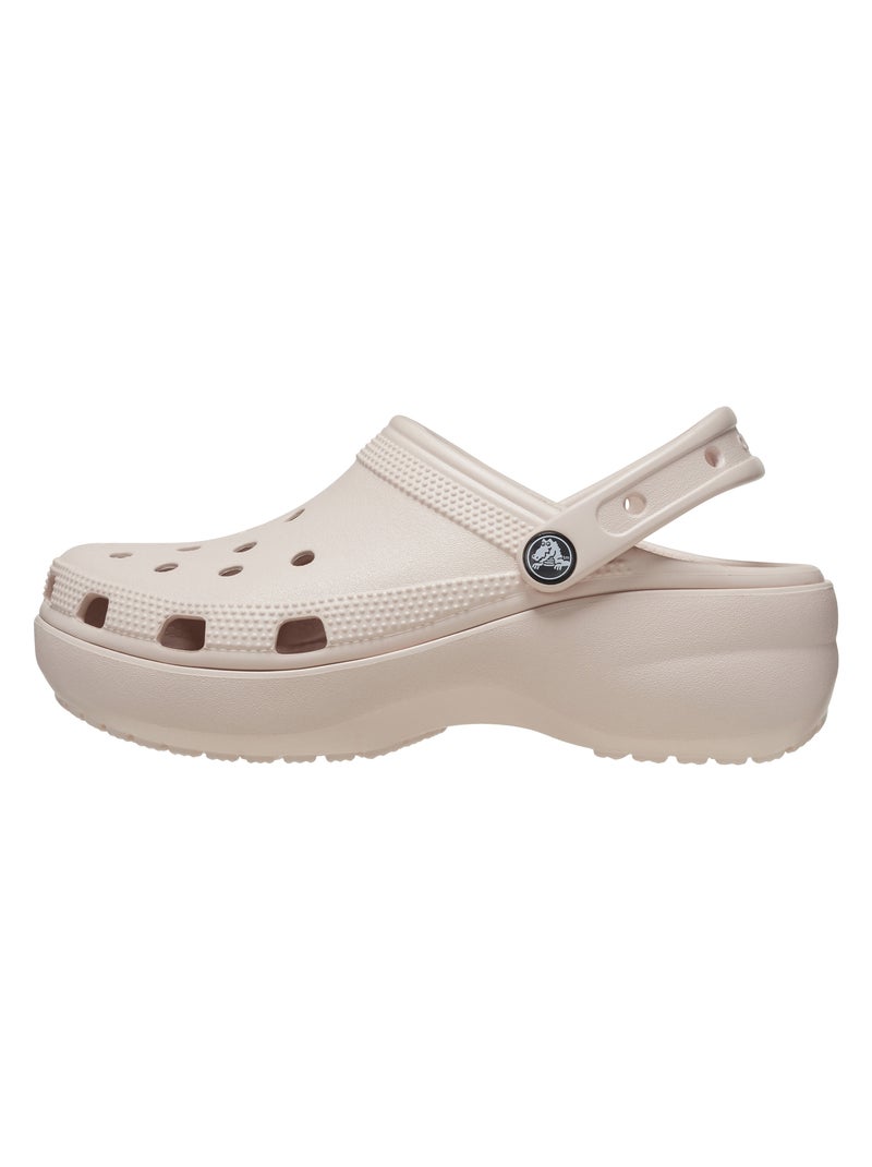 Sandales à Enfiler Crocs Classic Platform Clog Rose Femme