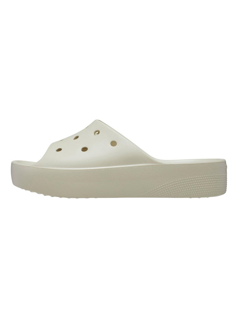 Sandales à Enfiler Crocs Classic Platform Slide Beige - Kiabi