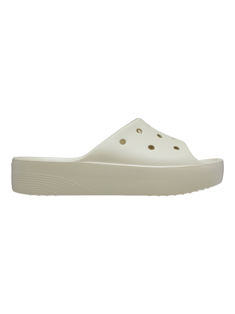 Sandales à Enfiler Crocs Classic Platform Slide Beige - Kiabi