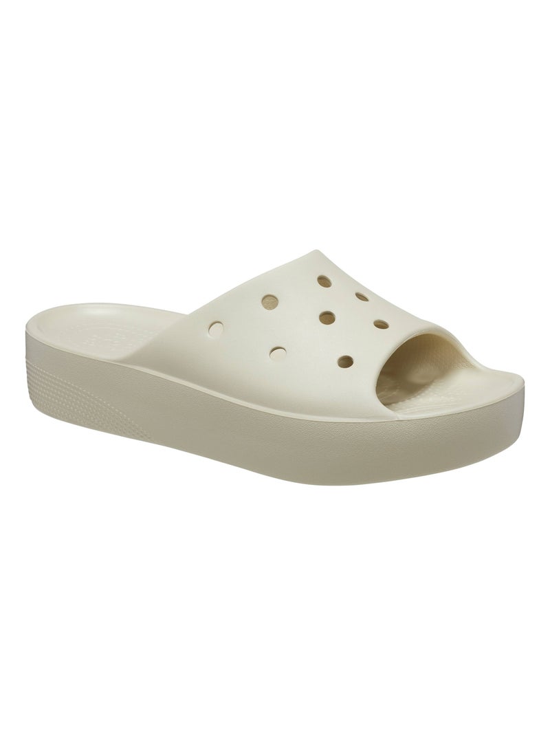 Sandales à Enfiler Crocs Classic Platform Slide Beige - Kiabi