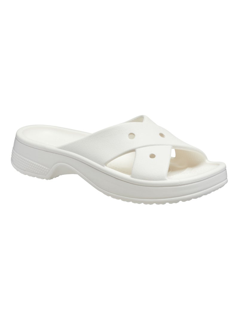 Sandales à Enfiler Crocs Cross Strap Blanc - Kiabi