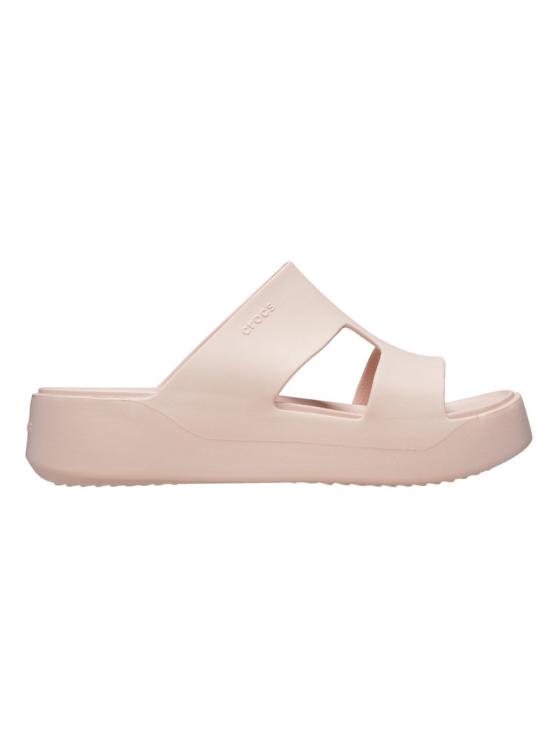 Sandales à Enfiler Crocs Getaway Platform Blanc - Kiabi