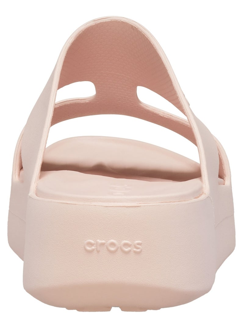 Sandales à Enfiler Crocs Getaway Platform Blanc - Kiabi