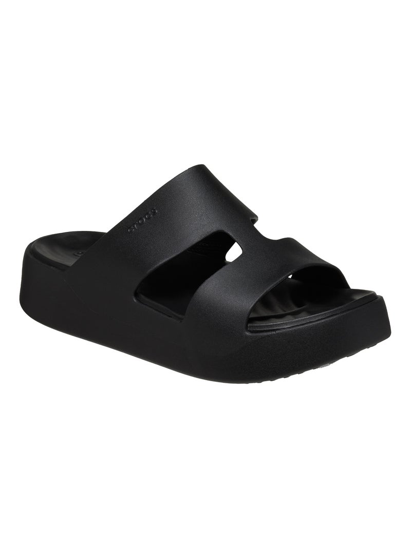 Sandales à Enfiler Crocs Getaway Platform Noir - Kiabi