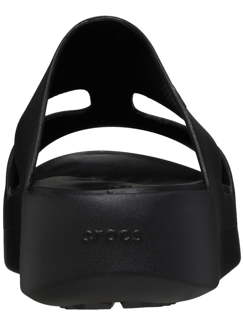 Sandales à Enfiler Crocs Getaway Platform Noir - Kiabi