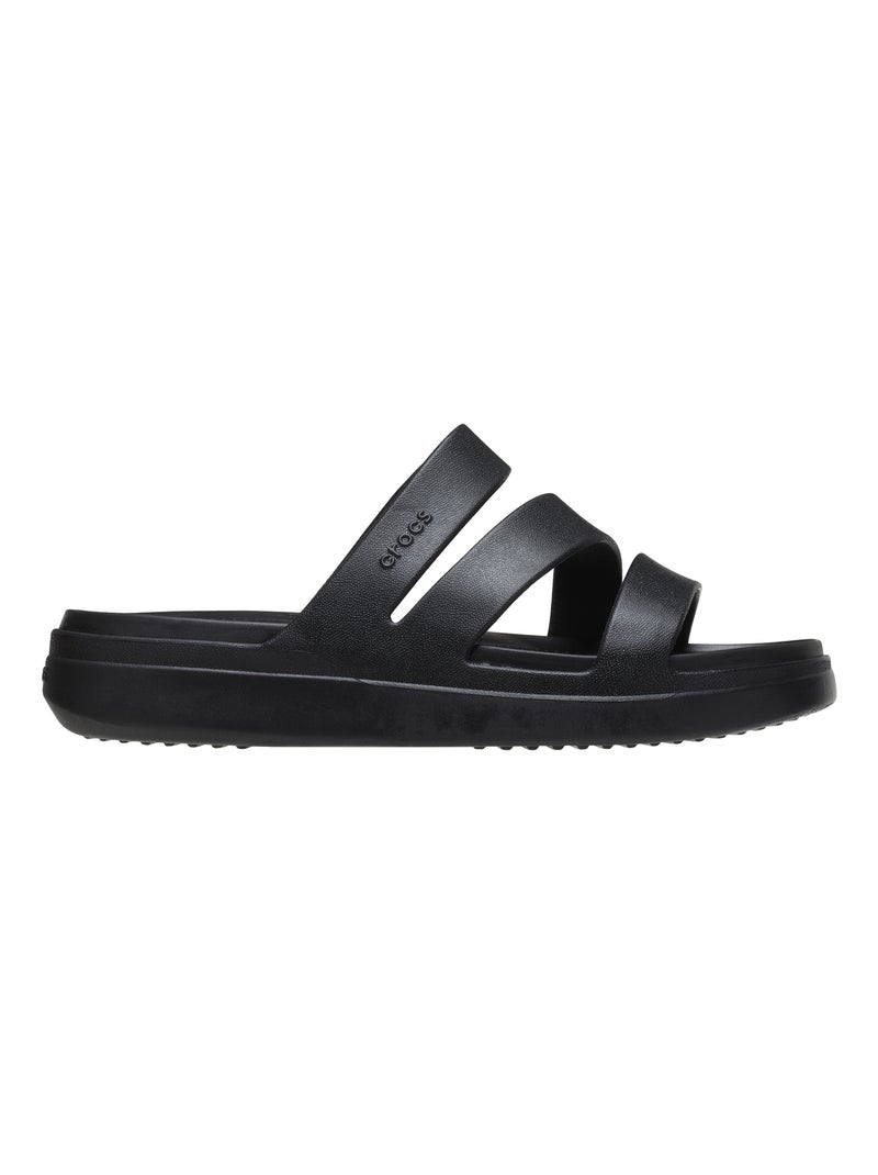 Sandales à Enfiler Crocs Getaway Strappy Noir - Kiabi