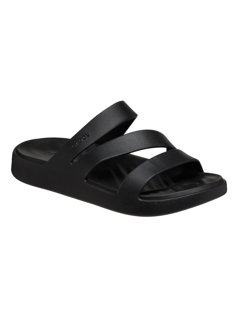 Sandales à Enfiler Crocs Getaway Strappy Noir - Kiabi