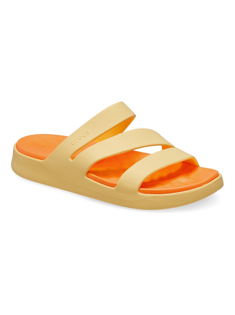 Sandales à Enfiler Crocs Getaway Strappy Rose - Kiabi