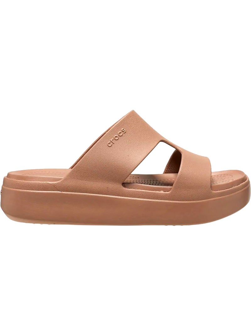 Sandales à Enfiler Crocs Getway platform H-Strap Marron - Kiabi