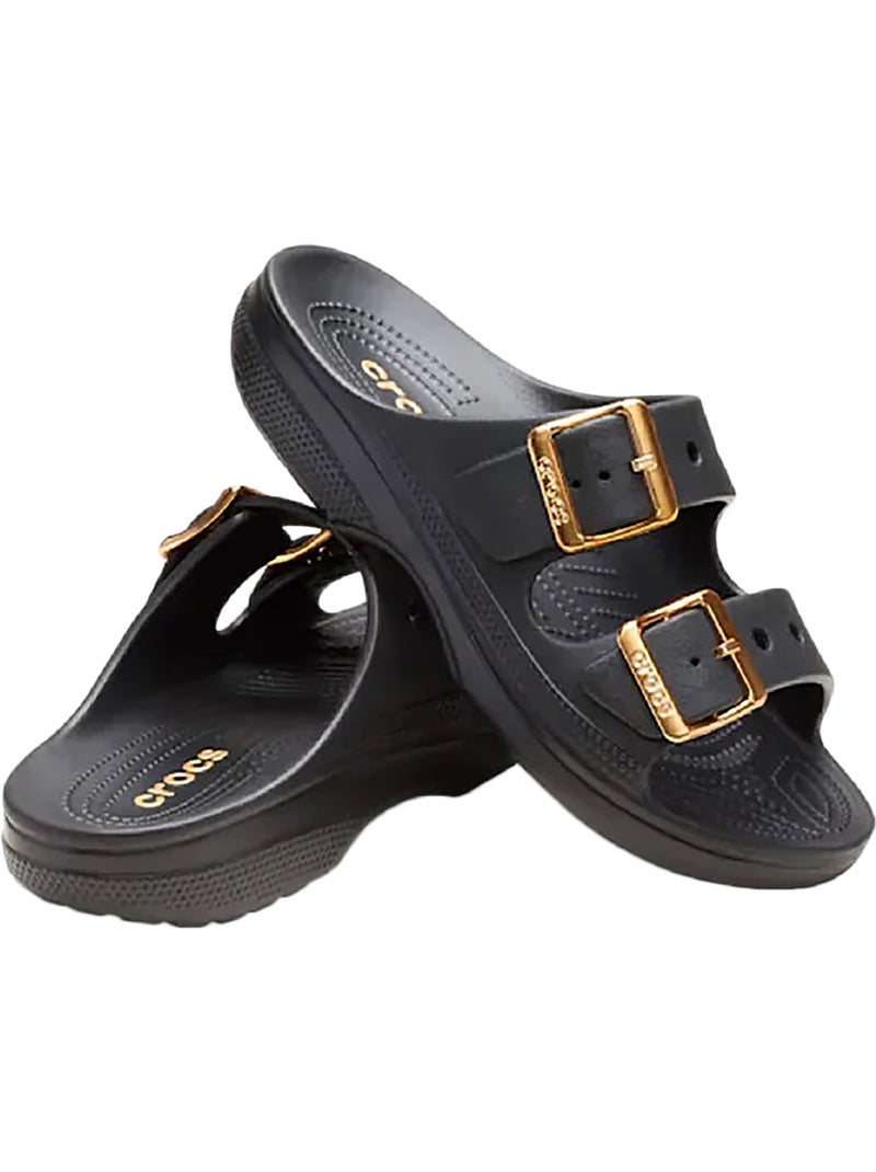 Sandales à Enfiler Crocs Saturdaymetallic Bucklesandalw Noir - Kiabi