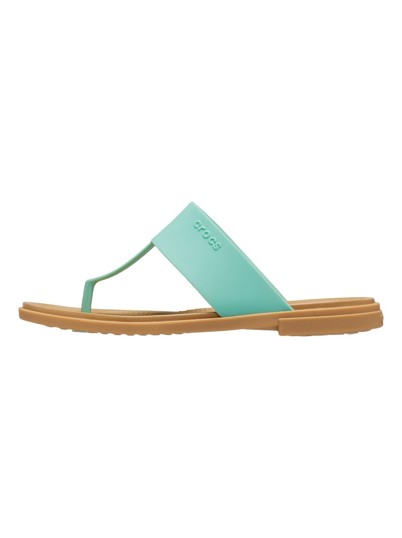 Sandales à Enfiler Crocs Tulum Flip Bleu turquoise - Kiabi