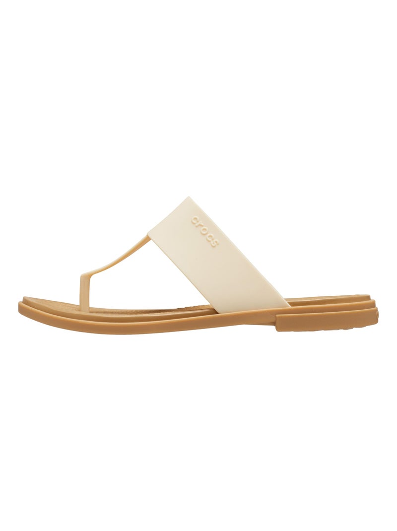 Sandales à Enfiler Crocs Tulum Flip Jaune - Kiabi