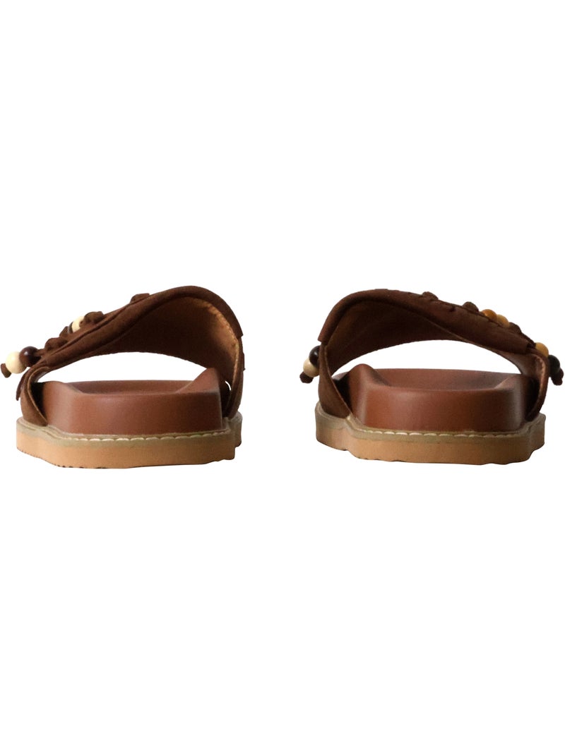 Sandales à Enfiler Findlay Paris Marron - Kiabi