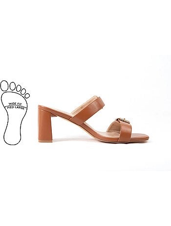 Sandales à enfiler pieds larges h - iza