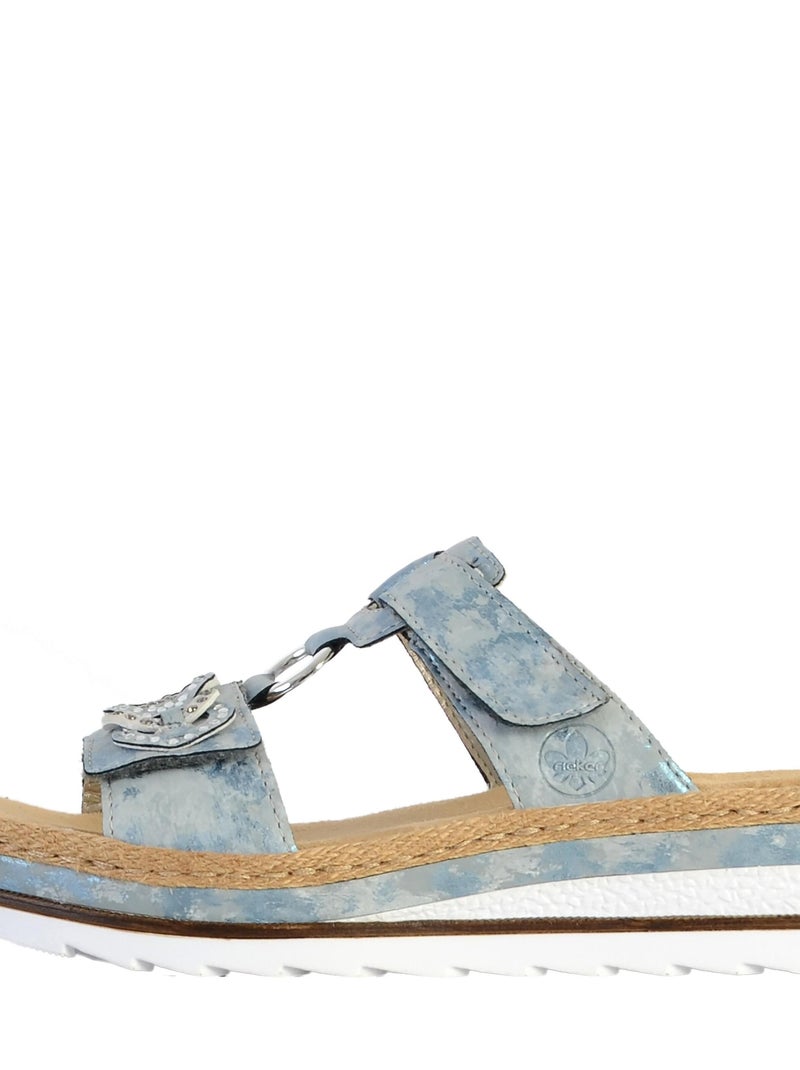 Sandales à enfiler Rieker Dipinto Bleu - Kiabi