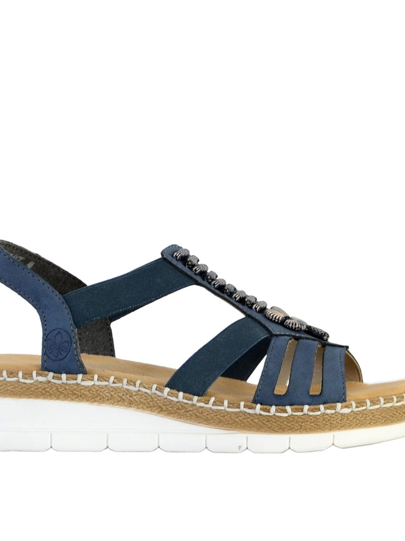 Sandales à enfiler Rieker Morelia Bleu - Kiabi