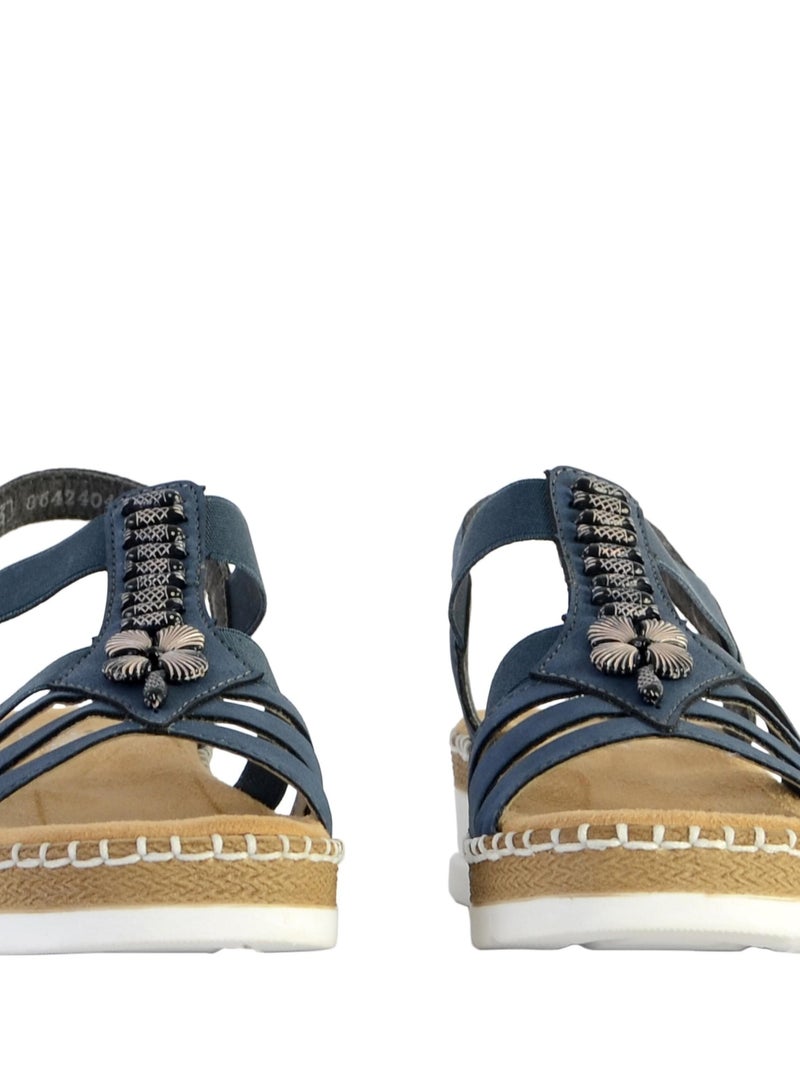 Sandales à enfiler Rieker Morelia Bleu - Kiabi