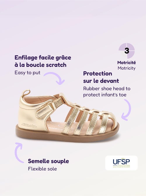 Sandales à lanières '1ers pas' - Kitchoun - Kiabi