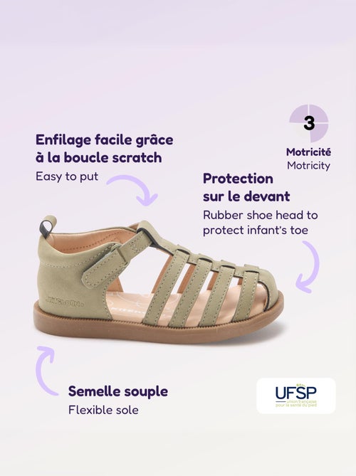 Sandales à lanières '1ers pas' - Kitchoun - Kiabi