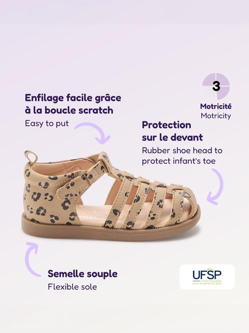Sandales à lanières '1ers pas' - Kitchoun - Kiabi