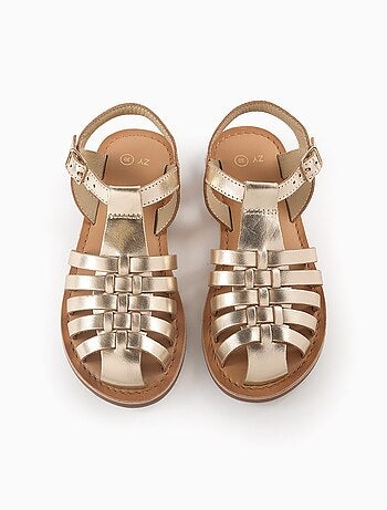 Sandales à Lanières en Cuir