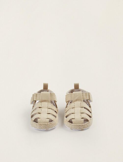 Sandales à lanières en tissu pour nouveau-né   ATLANTIC COMPANY - Kiabi